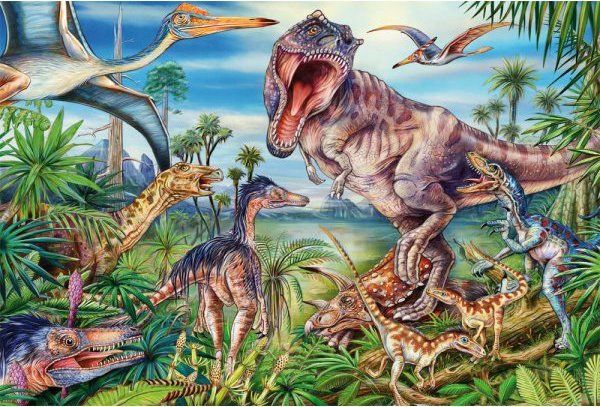SCHMIDT Puzzle Mezi dinosaury 60 dílků - obrázek 1