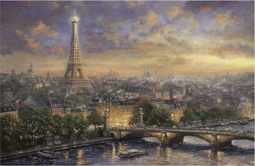 SCHMIDT Puzzle Paříž, město lásky 1000 dílků - obrázek 1