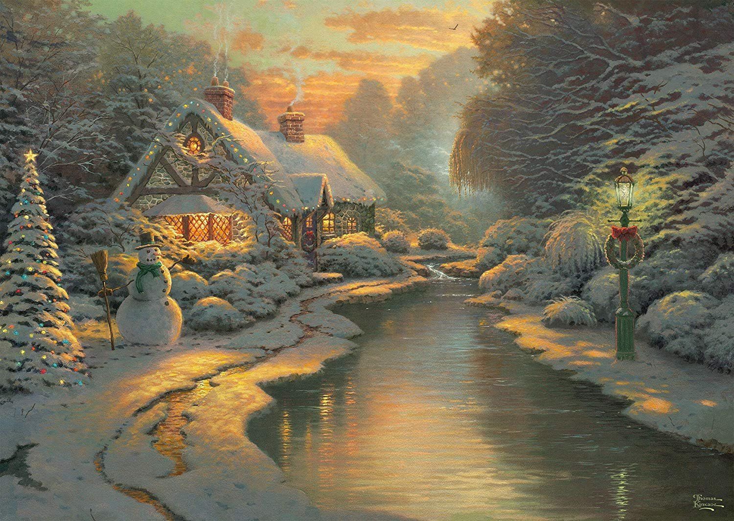 SCHMIDT Puzzle Vánoční večer 1000 dílků - obrázek 1