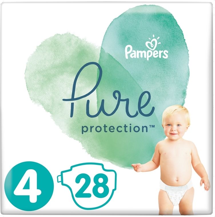 PAMPERS Pure Protection S4, 112 ks (9-14 kg) – jednorázové pleny - obrázek 2