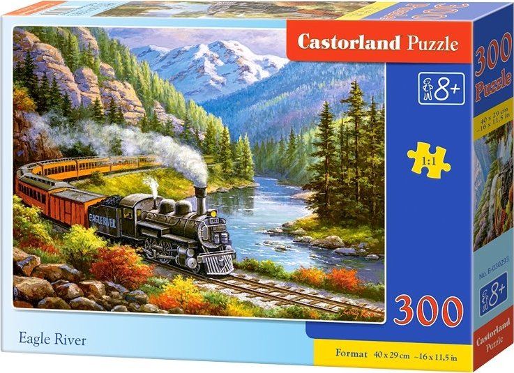 CASTORLAND Puzzle Vlak Eagle River 300 dílků - obrázek 2
