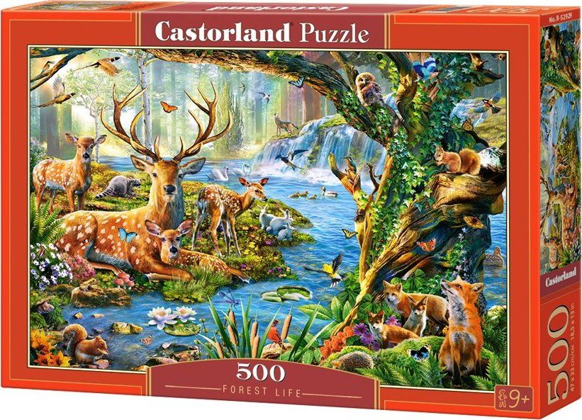 CASTORLAND Puzzle Život v lese 500 dílků - obrázek 2