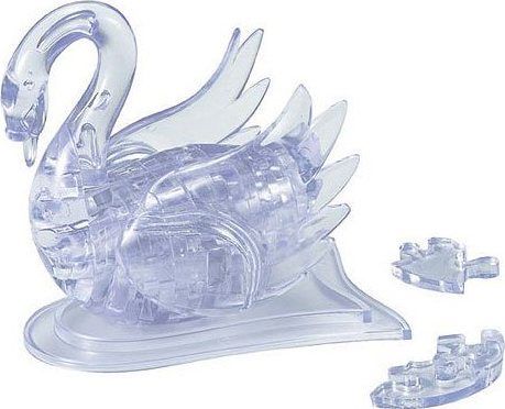 HCM KINZEL 3D Crystal puzzle Labuť bílá 44 dílků - obrázek 1