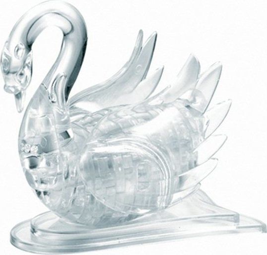 HCM KINZEL 3D Crystal puzzle Labuť bílá 44 dílků - obrázek 2