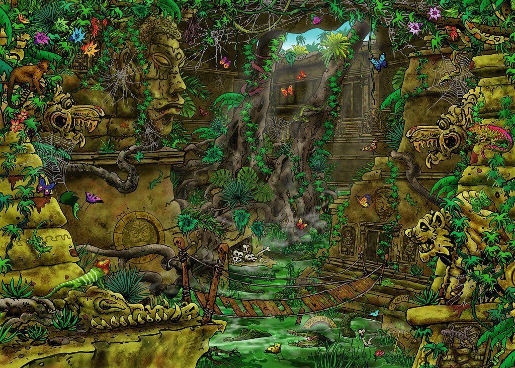 RAVENSBURGER Únikové EXIT puzzle Tajemný chrám 759 dílků - obrázek 2