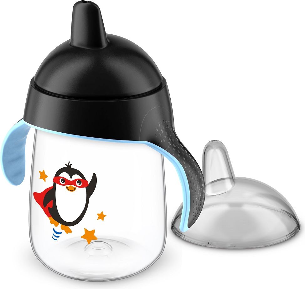 PHILIPS AVENT Hrneček pro první doušky Premium černý 340 ml - obrázek 1