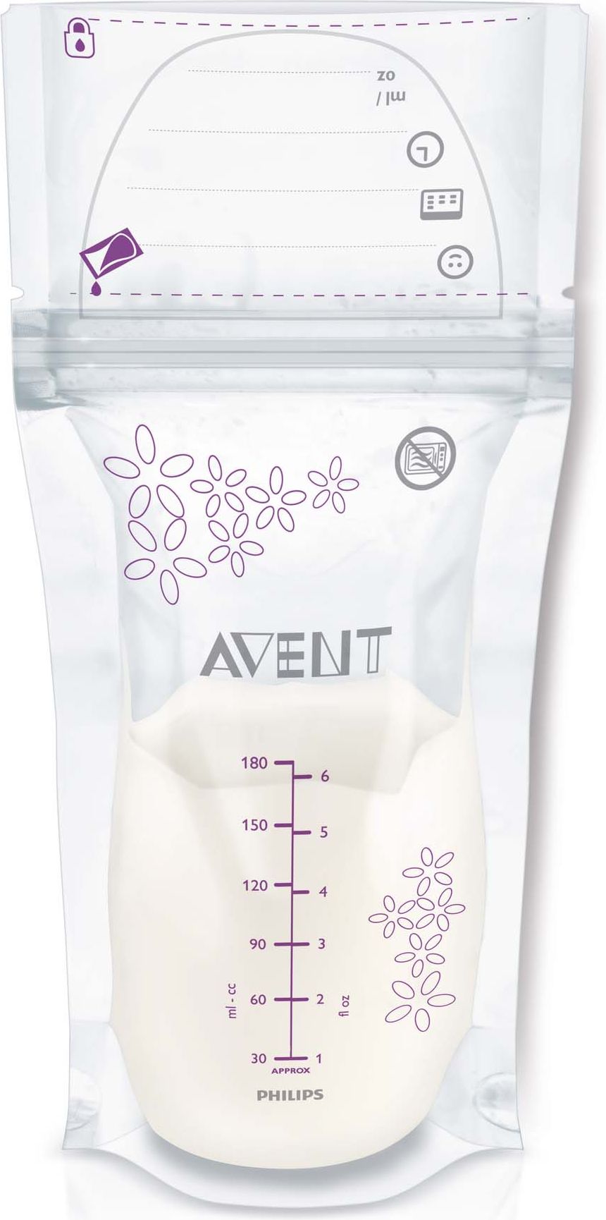 PHILIPS AVENT Sáčky na mateřské mléko 180 ml/25 ks - obrázek 1