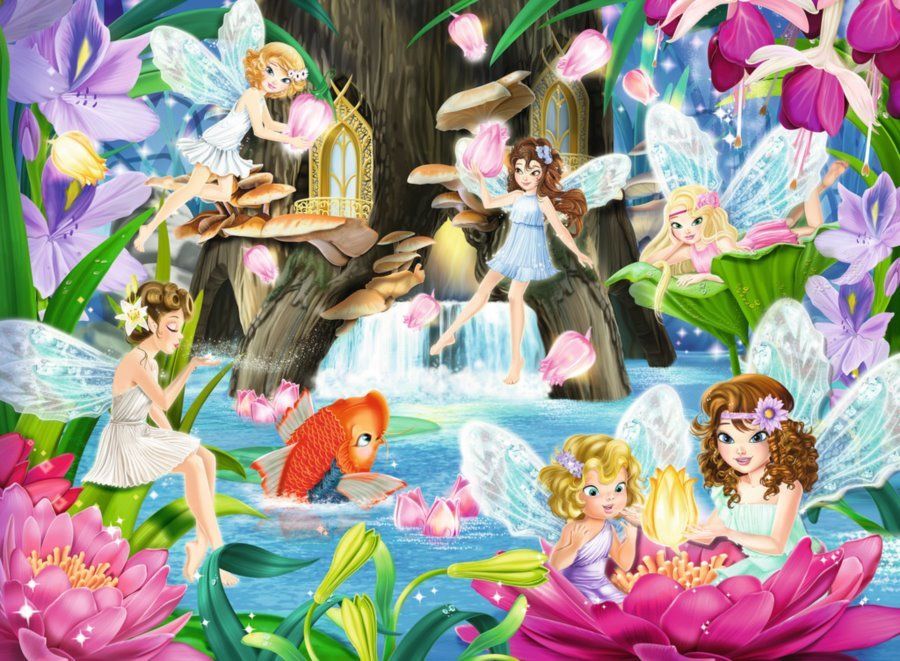 RAVENSBURGER Puzzle Kouzelná vílí noc XXL 100 dílků - obrázek 1