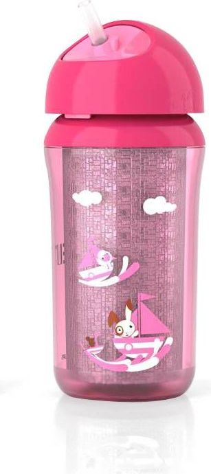 PHILIPS AVENT Hrneček IZO s brčkem od 12 měsíců dívka 260 ml - obrázek 1