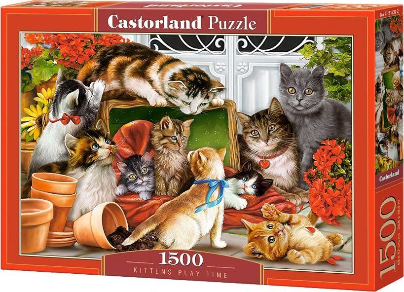 CASTORLAND Puzzle Čas na kočičí radovánky 1500 dílků - obrázek 2