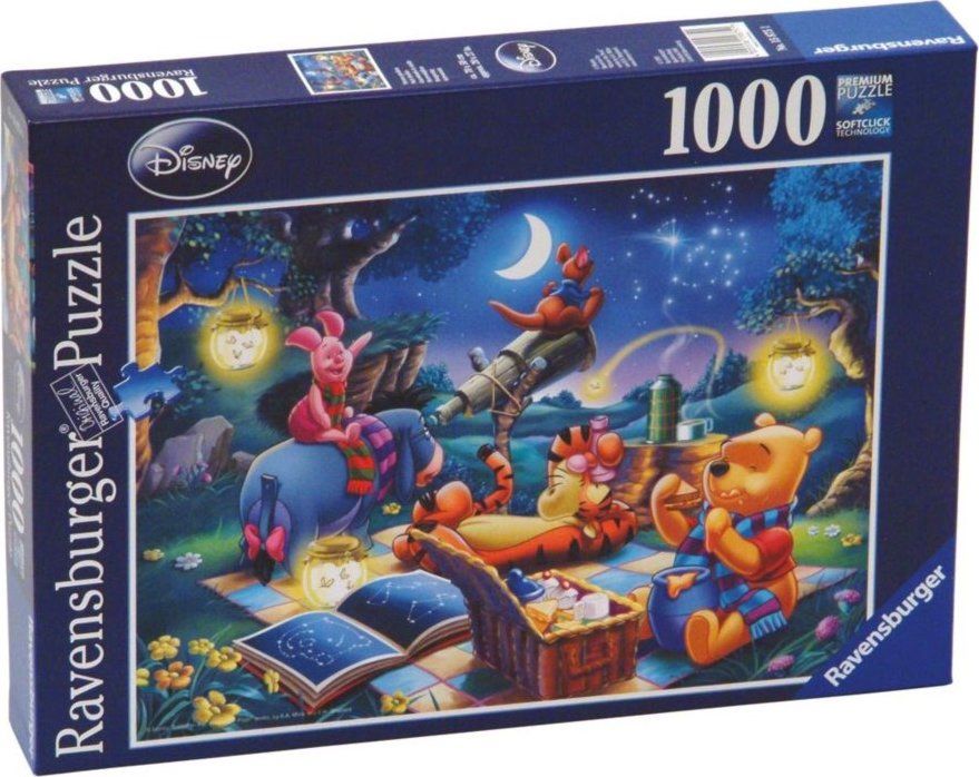 RAVENSBURGER Puzzle Medvídek Pú: Astronom 1000 dílků - obrázek 2