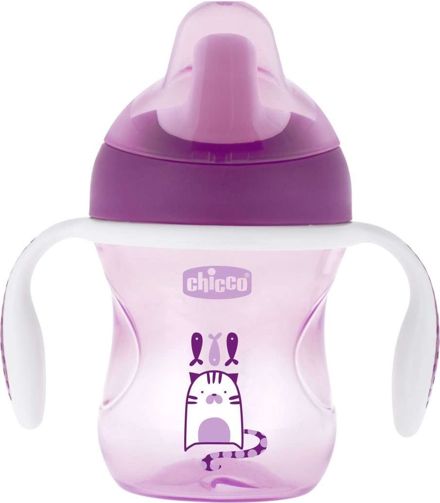 Chicco Hrneček Chicco Trénujeme s držadly, fialový 6m+ 200 ml - obrázek 1