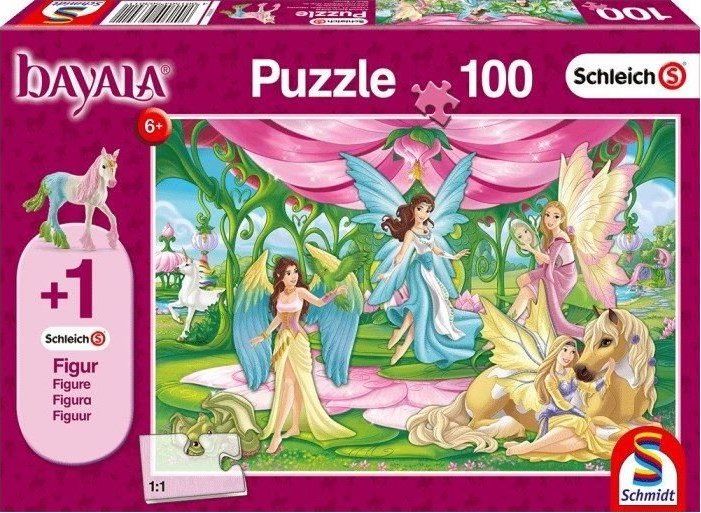 SCHMIDT Puzzle Schleich Víly Bayala 100 dílků + figurka Schleich - obrázek 1