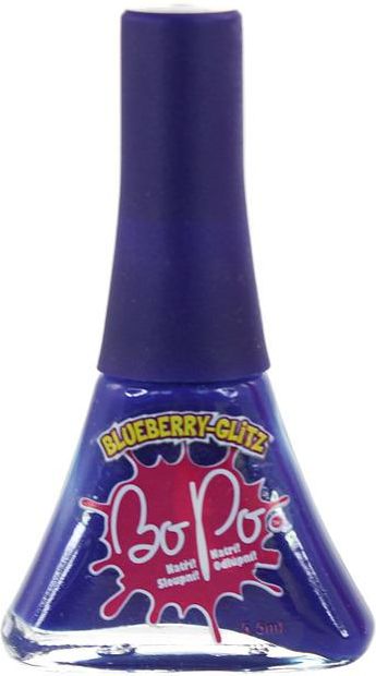 BO-PO lak na nehty modrý s vůní blueberry glitz - obrázek 1