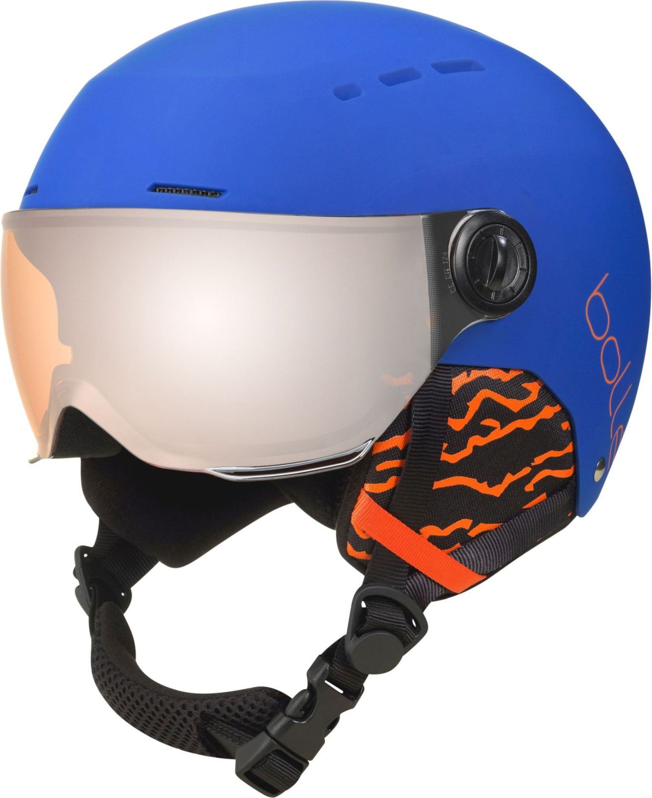 Bollé Quiz Visor - Matte royal blue / orange gun visor 49-52 - obrázek 1