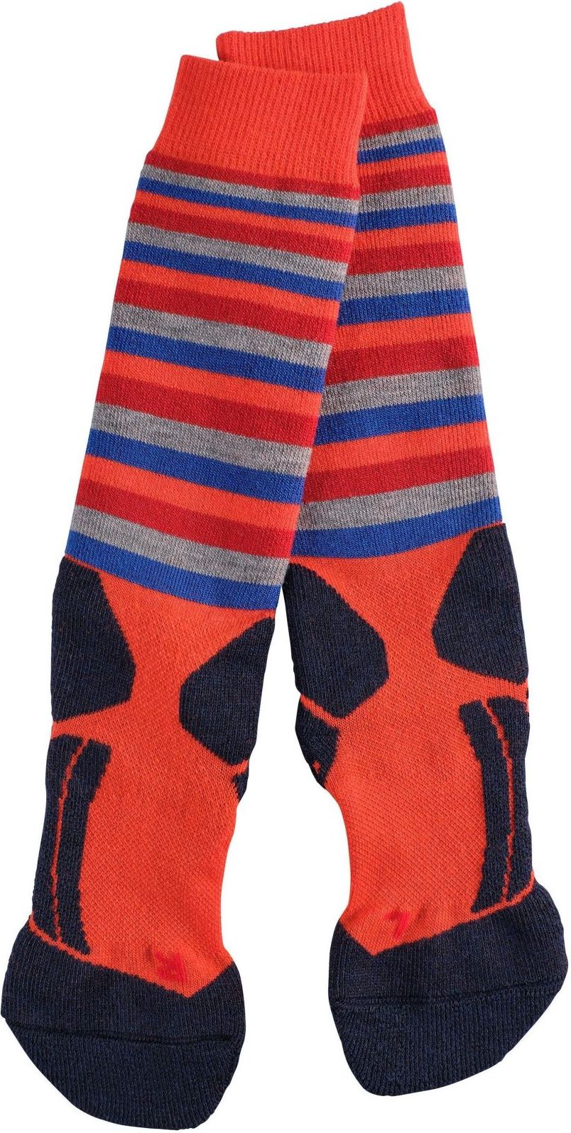 FALKE SK2 Stripe Kids Skiing Socks - samba orange 23-26 - obrázek 2