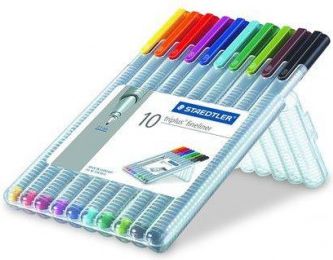 Liner "Triplus 334 Box" sada, 10 barev, 0,3mm, STAEDTLER, set 10 ks - obrázek 1