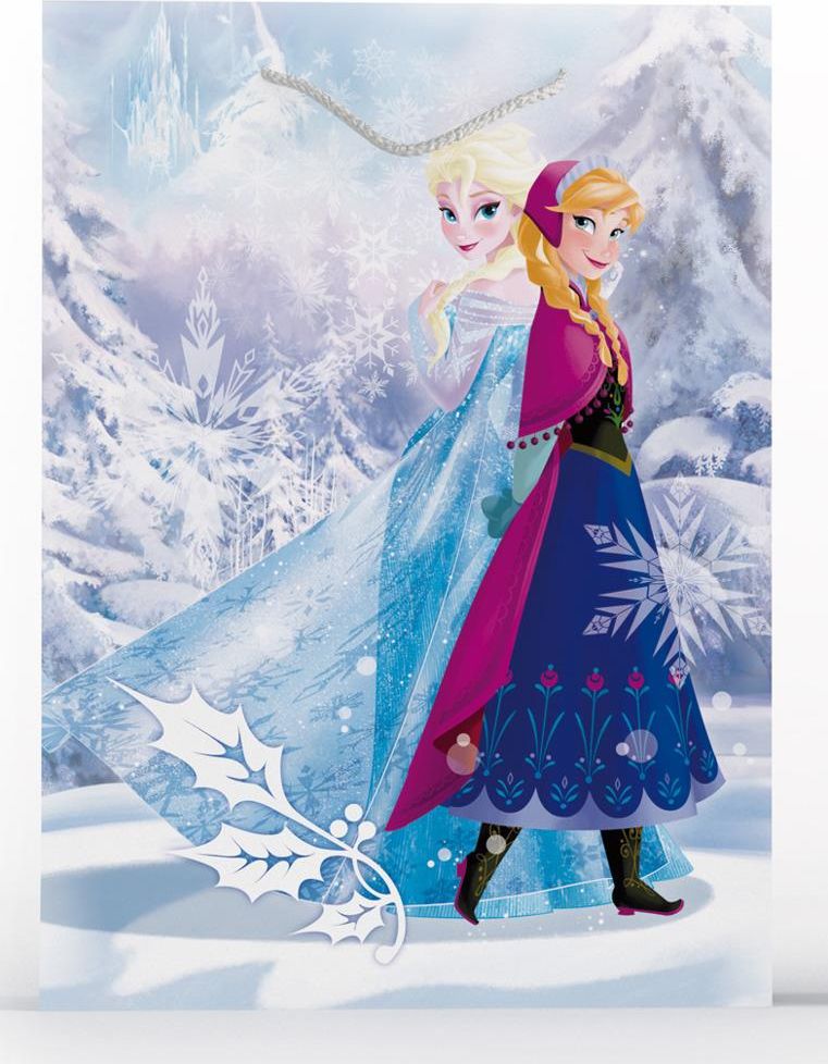 Disney dárková taška M s glitry Frozen - obrázek 1