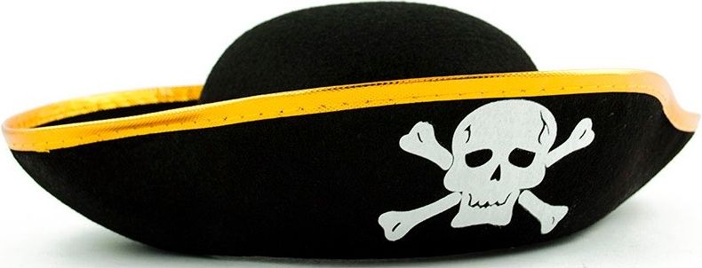 Pirátský klobouk - stříbrný - obrázek 1