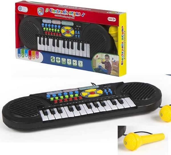 Elektronický klavír s mikrofonem - obrázek 1