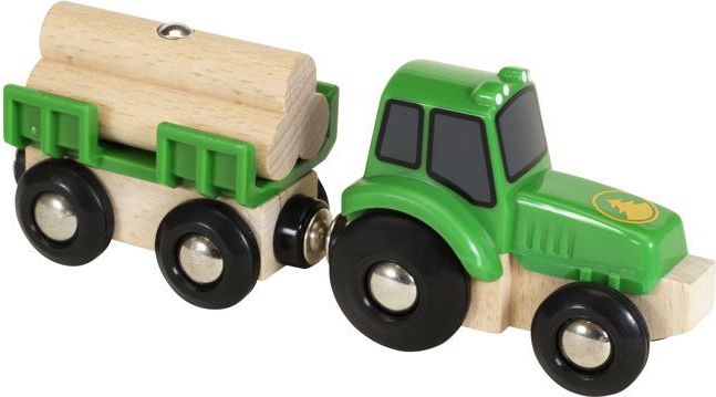 Dřevěný Traktor s nákladem - obrázek 1
