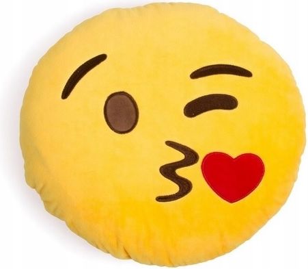 Plyšový polštář smajlík Kiss - obrázek 1