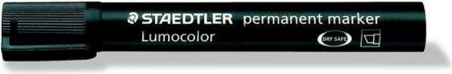 Permanentní popisovač "Lumocolor 350", černá, klínový hrot, STAEDTLER - obrázek 1