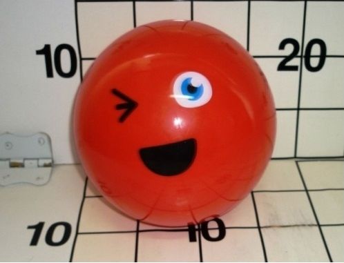 Gumový míč 14 cm - červená - obrázek 1