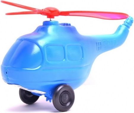 Helikoptéra na tlačení - modrá - obrázek 1