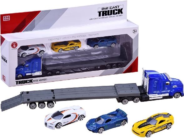 Auto ťahač se sportovními auty - obrázek 1