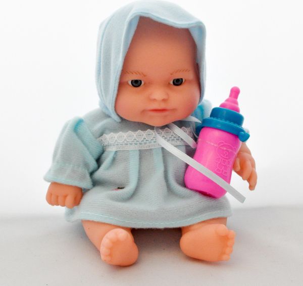 Panenka miminko s lahvičkou - růžové - obrázek 1