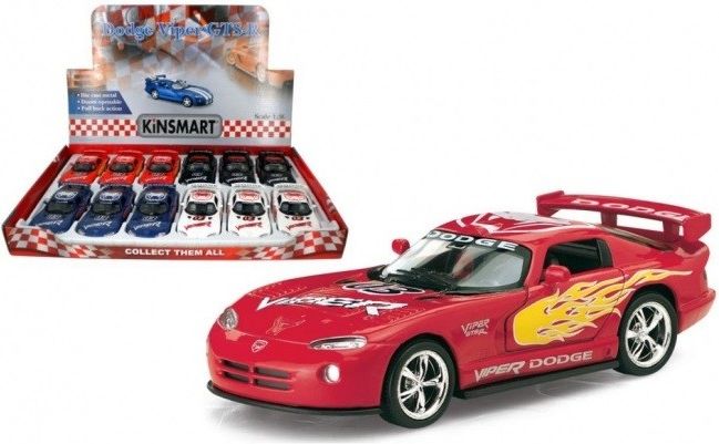 Kovové auto Dodge Viper - modrá - obrázek 1