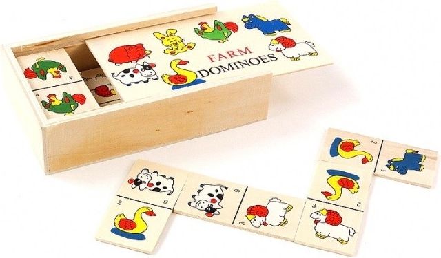 Hra - domino se zvířátky - z farmy - obrázek 1