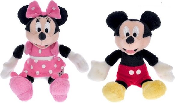 Plyšová myška Mickey a Minnie 12 cm - Mickey - obrázek 1