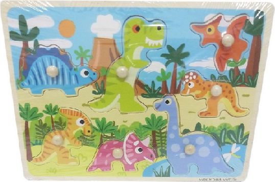 Dřevěná vkládačka Dinosauři - obrázek 1