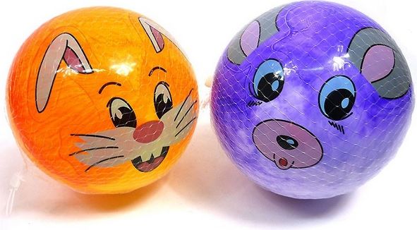 Gumový míč 17 cm - oranžová - obrázek 1