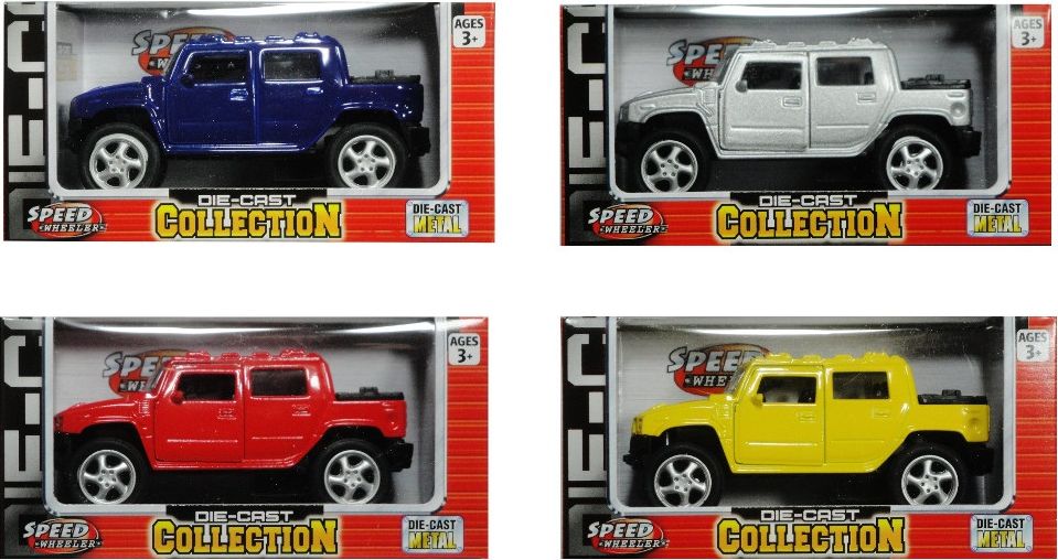 Terénní auto kovové - žltá - obrázek 1