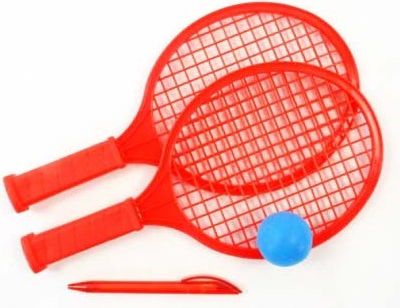 Tenisový set plážový 29 cm - žltá - obrázek 1