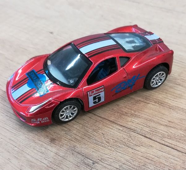 Sportovní auto 7 cm - žltá - obrázek 1