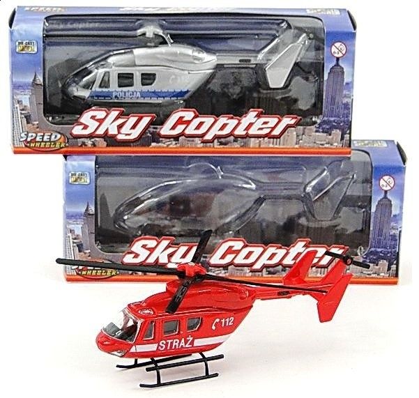 Policejní helikoptéra - červená - obrázek 1