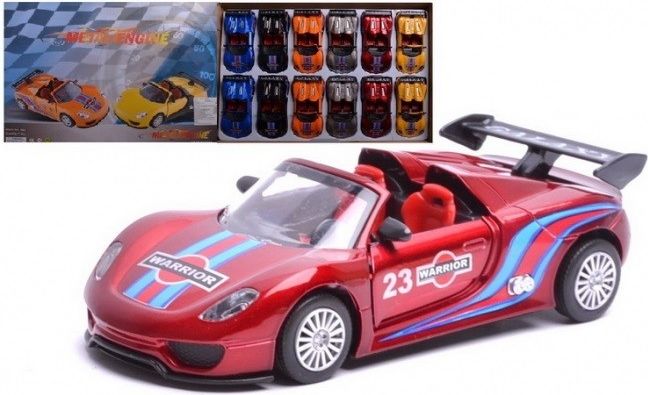 Kovové auto kabriolet - černá - obrázek 1