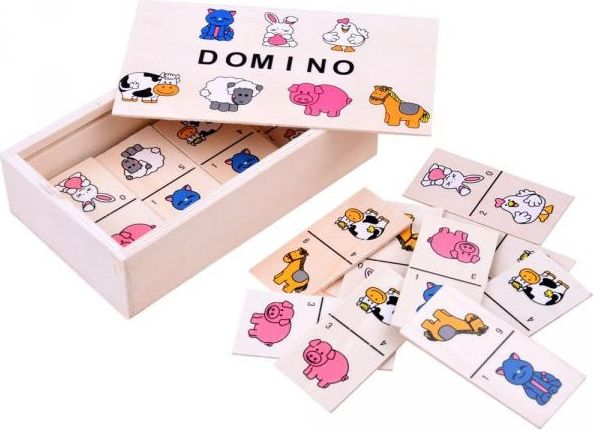 Hra - obrázkové domino zvířátka - obrázek 1