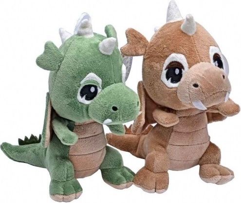 Plyšový dráček Dino - zelená - obrázek 1