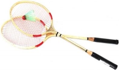 Dřevěný badminton 66 cm - obrázek 1