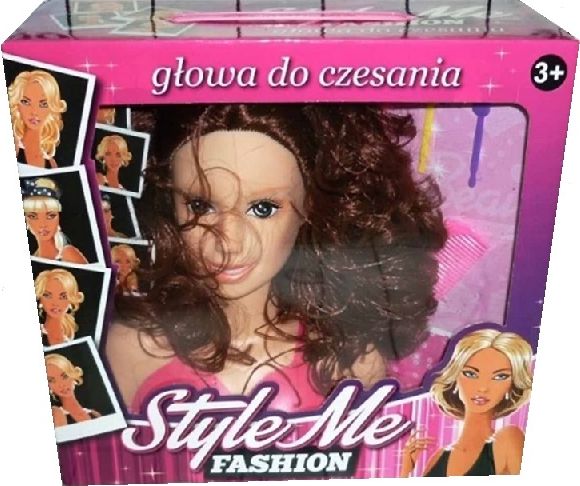 Česací hlava - hnědé - obrázek 1