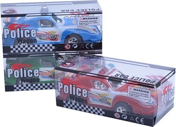 Policejní auto 13,5 cm - červená - obrázek 1