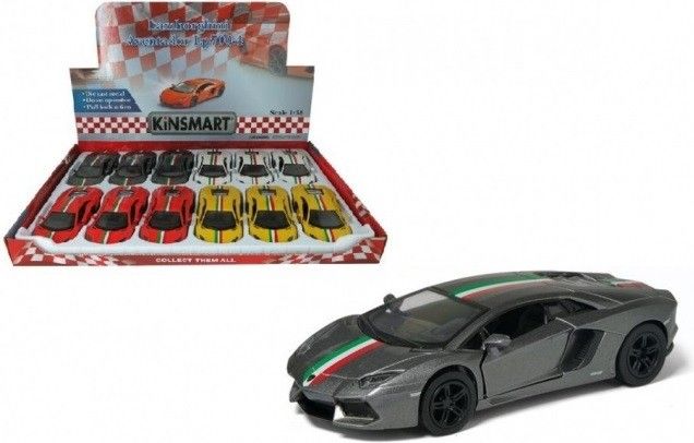 Lamborghini Aventador 1:38 13cm - červená - obrázek 1