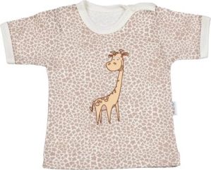 Tričko kr. rukáv - Žirafka, Velikost koj. oblečení 68 (4-6m) - obrázek 1