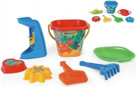 Sada na písek 7ks plast 18x29v síťce Wader - obrázek 1