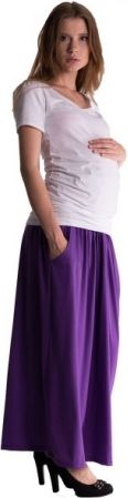 Maxi dlouhá sukně MAXINA - fialová - obrázek 1